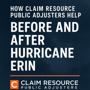 How Claim Resource Public Adjusters help Winter Park homeowners and businesses before and after Hurricane Erin