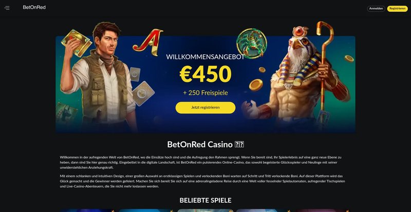 Entdecken Sie die Vorteile von BetOnRed Casino in Deutschland - Eine echte, betonred app